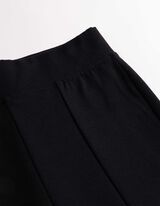 Leggings - Seitenschlitz - schwarz