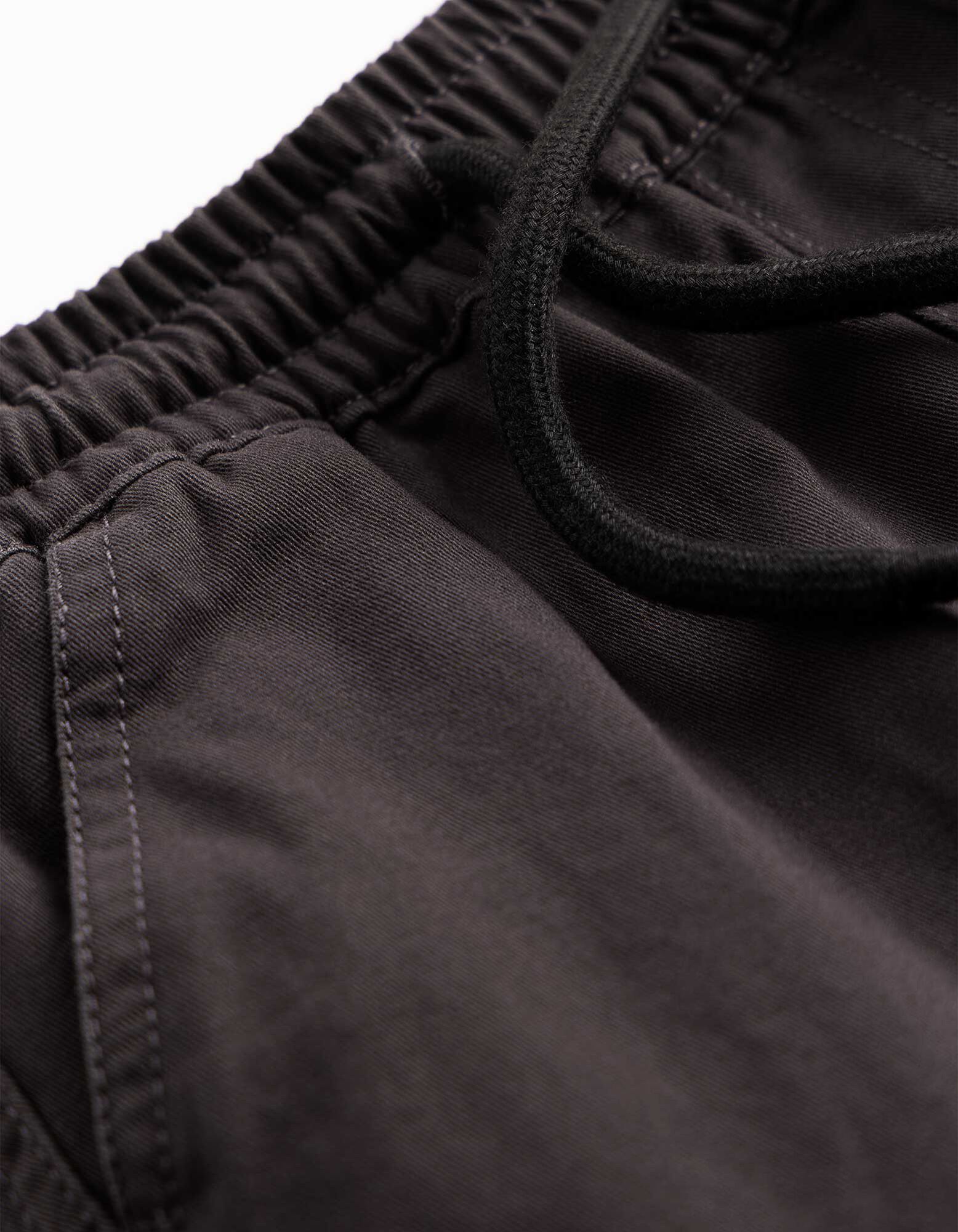 Jogpants - Aufgesetze Taschen - Dunkelgrau