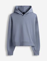 Hoodie - einfarbig - blau