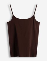 Top - Tinta unita - marrone scuro
