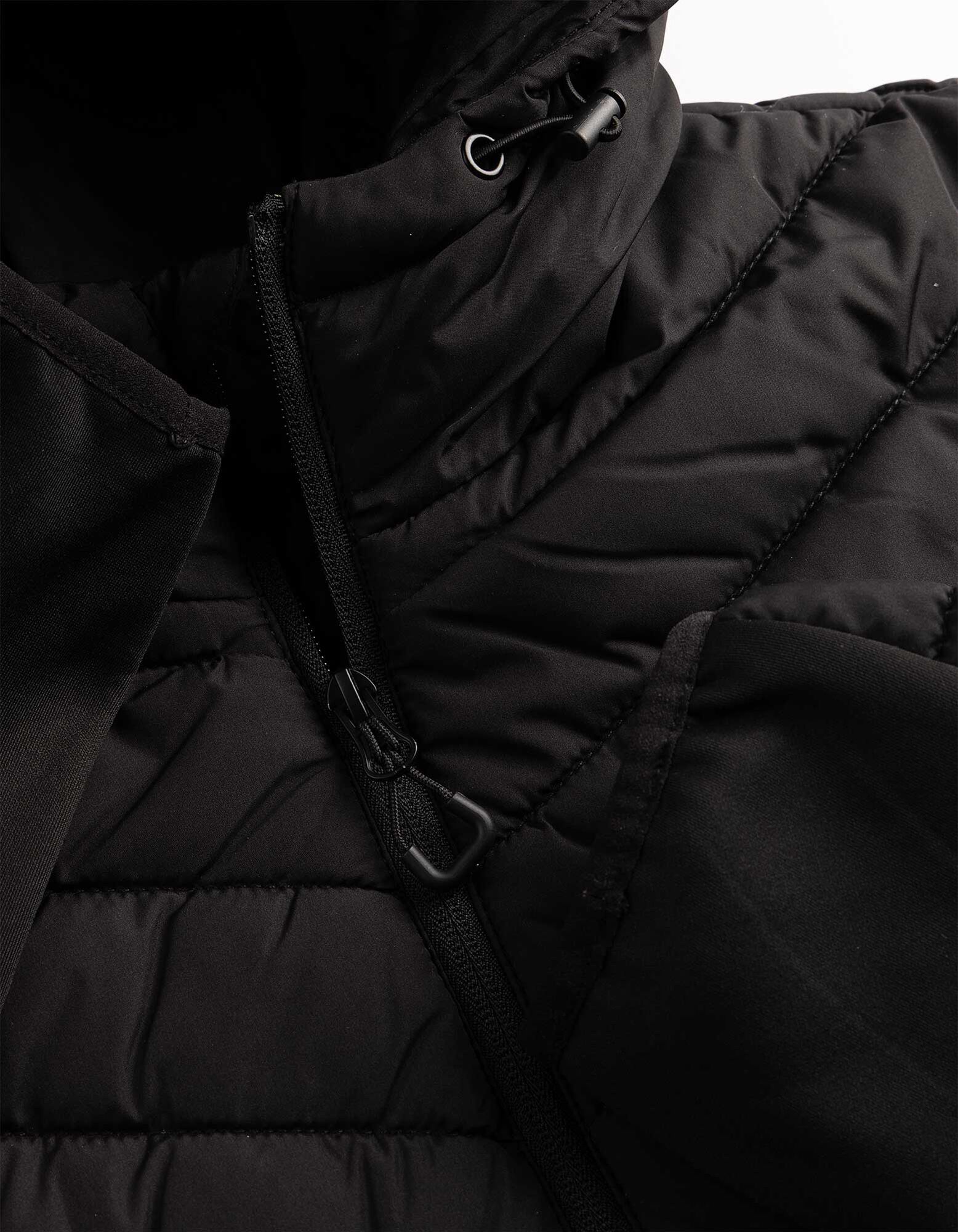 Steppjacke - Kapuze - Schwarz