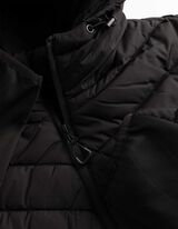 Steppjacke - Kapuze - Schwarz