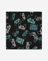 Loop-Schal - Allover-Print - schwarz