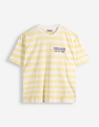 T-Shirt - Frontprint - gelb