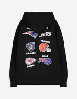 Pulover s kapuco - NFL - crna