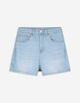 Short - Taille haute - Bleu clair