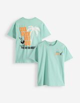 T-shirt - Coupe oversize - turquoise