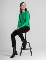 Džemper - Me&scaron;avina viskoze - zeleno