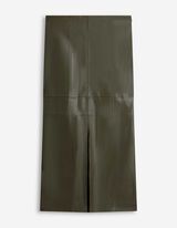 Sukně - Imitace kůže - tmave zelena