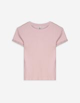 T-Shirt - Ziernähte - lila