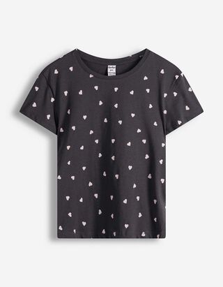 T-shirt - Print all-over - donkergrijs