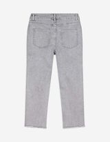 Capri hlače - efekti pranja - siva