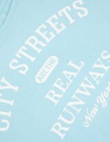 T-shirt - Statement - celeste