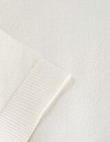 Gebreid overhemd - Viscosemix - wit