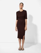 Abito - Misto viscosa - marrone scuro