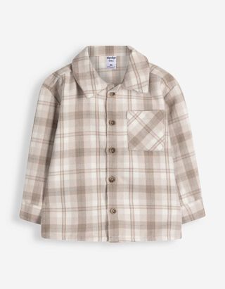Chemise - Flanell - Blanc cass&eacute;