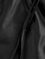 Kalhoty - Imitace kůže - cerná