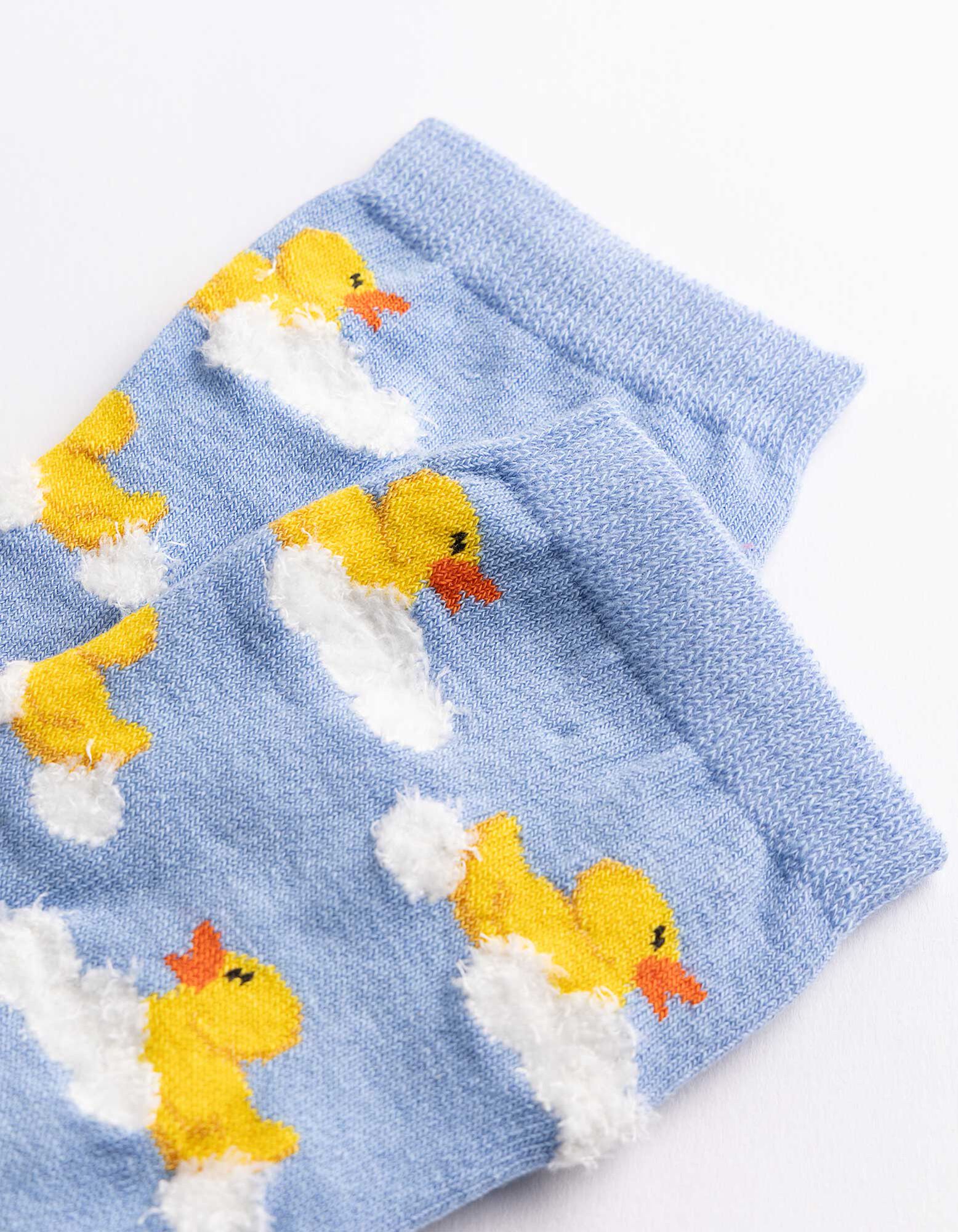Socken - Allover-Muster - Hellblau