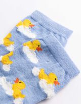 Socken - Allover-Muster - Hellblau