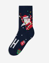 Calze - Natale - blu scuro