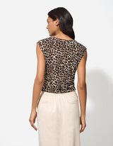 Majica - Leopardski vzorec - bez