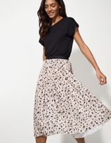 Suknja - &Scaron;areni print - bela