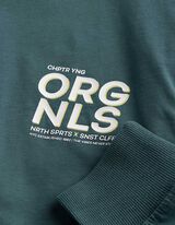 T-shirt &agrave; manches longues - Coupe oversize - vert fonc&eacute;