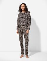 Pyžamový vrchný diel - Bavlna - bezova