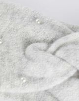 Stirnband - Zierperlen - weiß