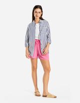 Bluză - Buzunar pentru piept - Albastru inchis