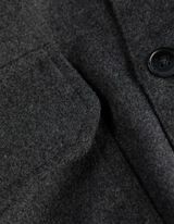 Overhemd - Wol look - donkergrijs