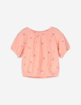 Maglia blusata - Mussola - rosa