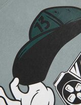 Hosszú ujjú felső - Elülső nyomtatás - vilagoskek