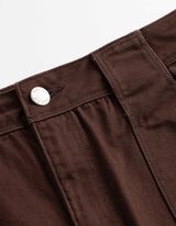 Hose - Wide Fit - dunkelbraun