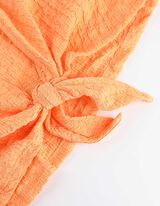 Blouseshirt - Geknoopt detail - oranje