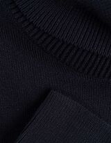 Maglione - Collo dolcevita - blu scuro