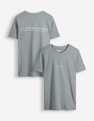 T-Shirt - einfarbig - Petrol