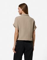 Chemise - Mousseline - Brun