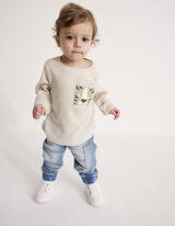 dżinsy - w znoszonym stylu - jasny niebieski