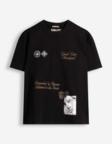 T-Shirt - R&uuml;ckenprint - schwarz