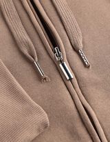 Sweatjacke - Regular Fit - Braun
