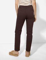 Hlače - Enobarvno - temno rjava