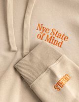 Sweatshirt - Stickerei - Beige