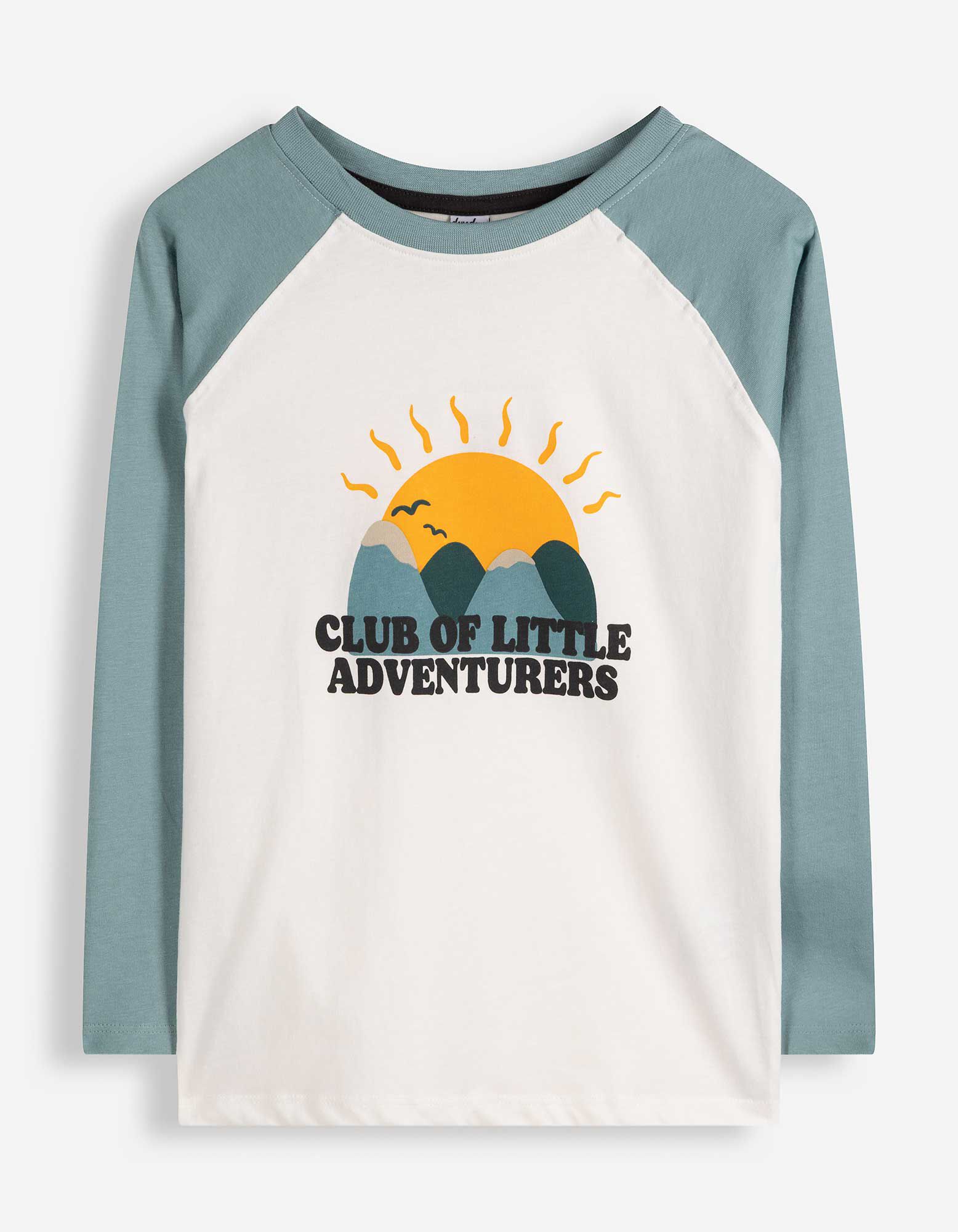 Langarmshirt - Print - blau