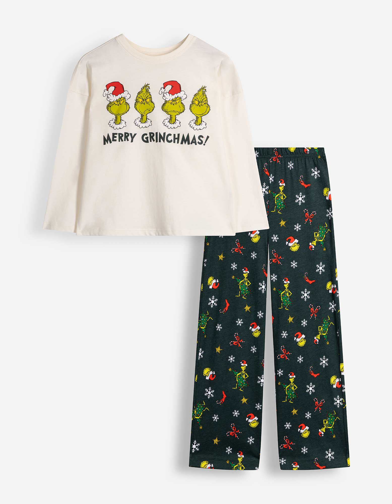 Pyjama Set aus Shirt und Hose - The Grinch - Bunt