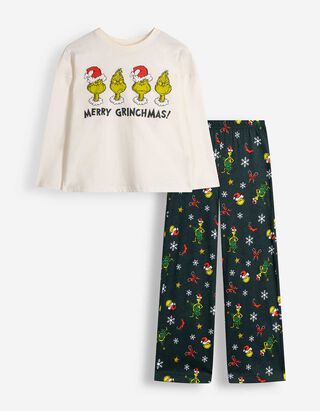 Pyjama Set aus Shirt und Hose - The Grinch - Bunt