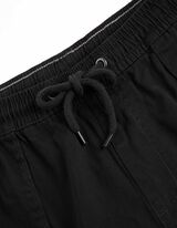 Cargo hlače - mje&scaron;avina pamuka - crna