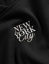 Majica s kapuljačom - Prednji tisak - crna