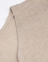 Pletený sveter - LENZING™ ECOVERO™ - bezova