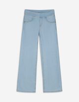 Jeggings - Taglio svasato - celeste